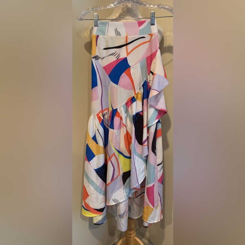 Ladies Size S/M Polyester Long Maxi Multi Color Skirt by Nylon Apparel